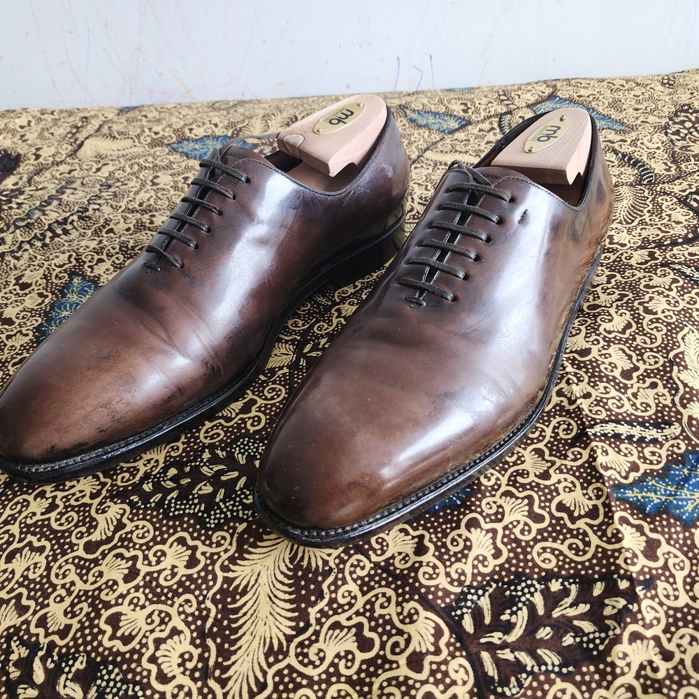 Salvatore Ferragamo Brown Leather Oxfords